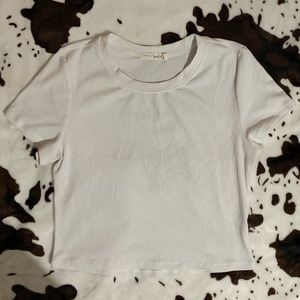 Live To Be Spoiled White Crop Top